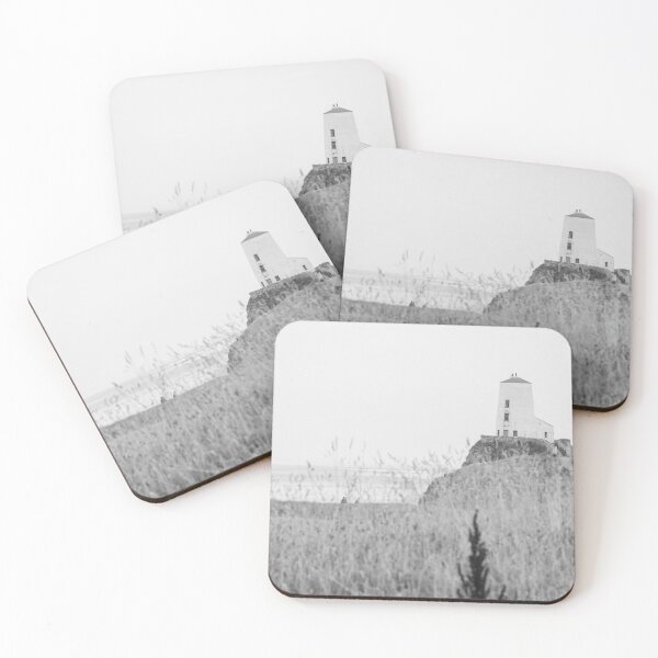 Item preview, Twr Mawr lighthouse black and white designed and sold by cdkphotos.
