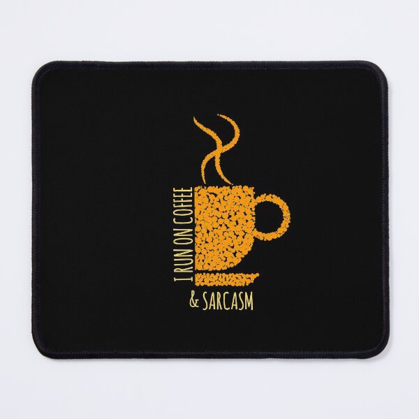 Item preview, I Run On Coffee And Sarcasm Funny Coffeine designed and sold by Ryn2020.