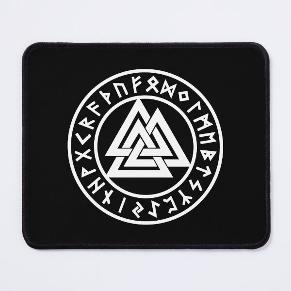Item preview, Valknut, Odin, Wotans Knot, Futhark Runes, Hrungnir heart designed and sold by nitty-gritty.