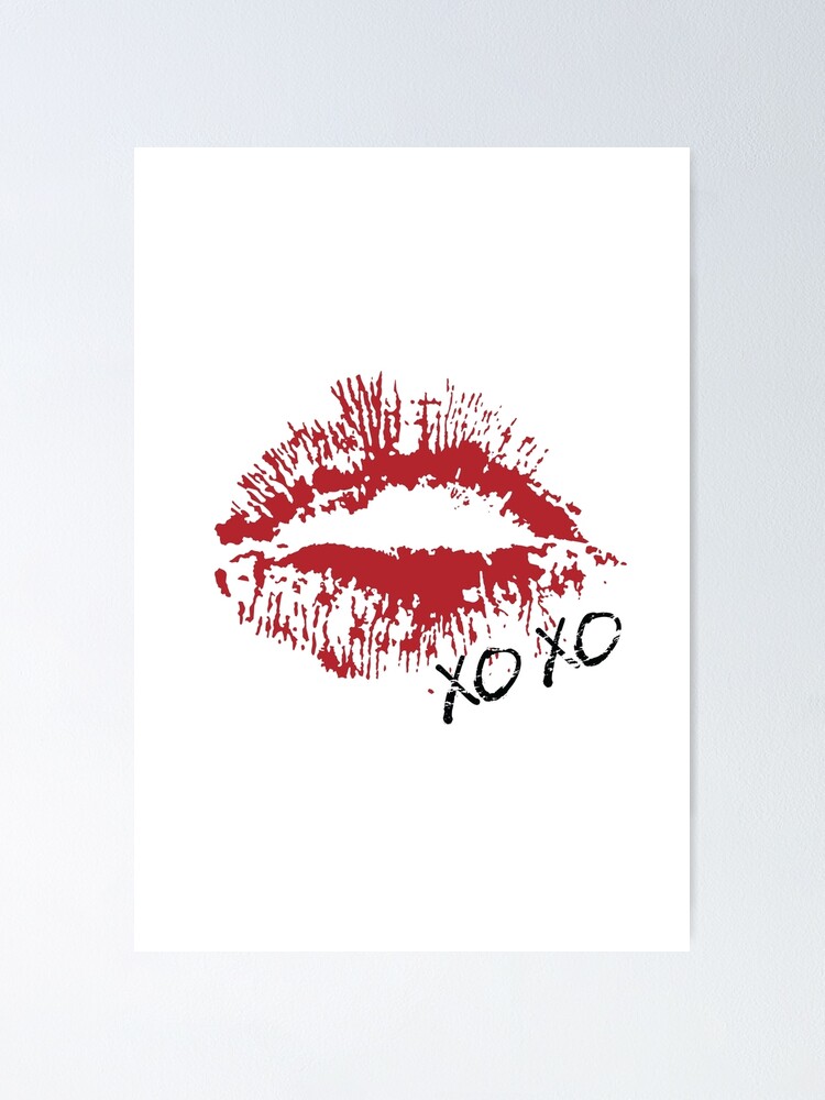 Xoxo Sexy Lips Lipstick Kiss Love T-Shirt Valentine's Day