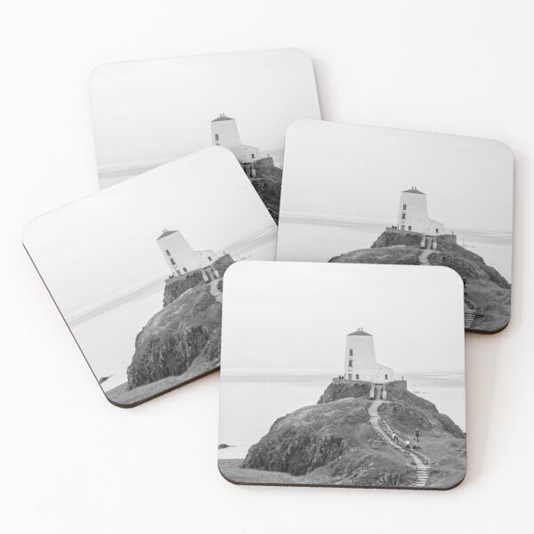 Item preview, Twr Mawr lighthouse black and white designed and sold by cdkphotos.
