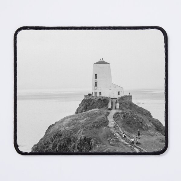 Item preview, Twr Mawr lighthouse black and white designed and sold by cdkphotos.