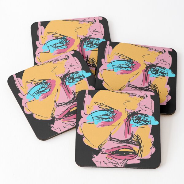 Item preview, Abstract Color Face Artwork designed and sold by shopPraPra.