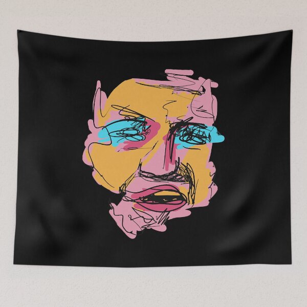 Item preview, Abstract Color Face Artwork designed and sold by shopPraPra.