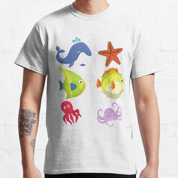 Item preview, colourful sea creatures designed and sold by Hinny8.