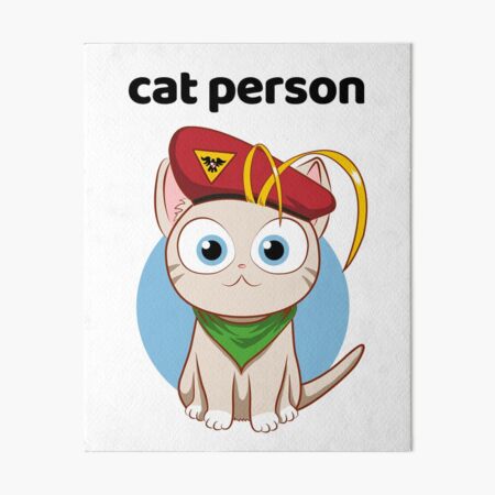 Cat person Art Board Print