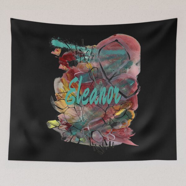 Item preview, Eleanor, Eleanor name, Eleanor girls name abstract colourful design designed and sold by Areashor.