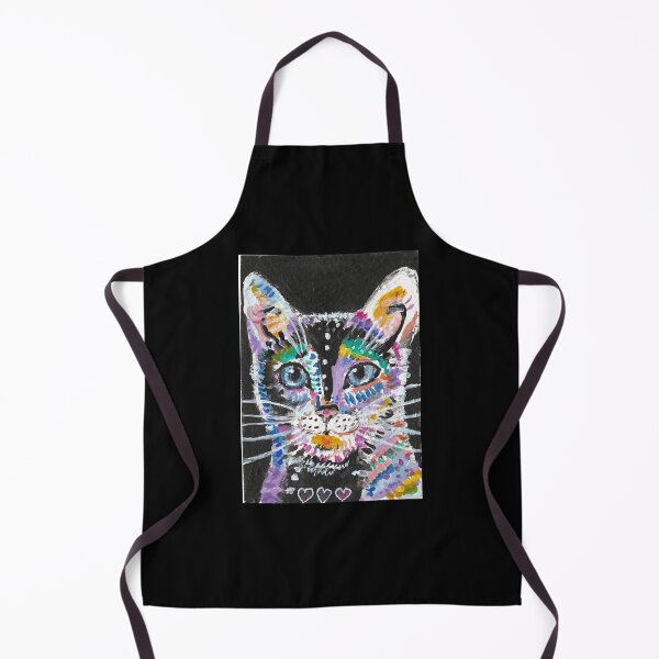 Item preview, Abstract colorful cat face art designed and sold by shopPraPra.