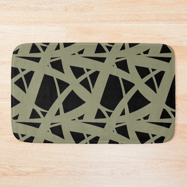 Item preview, Black and Green Abstract Mosaic Pattern 3 Pairs DE 2022 Trending Color Desert Sage DET505 designed and sold by ColorOfTheYears.