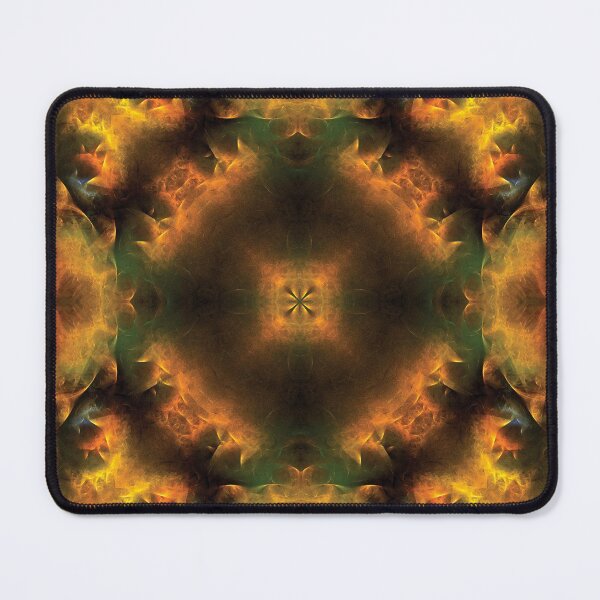 Item preview, Fractal design in warm yellow and golden brown designed and sold by effervescence.