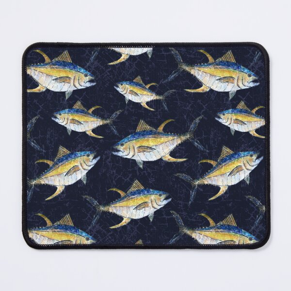 Item preview, Yellowfin Tuna Pattern - Deep Blue Sea designed and sold by Michelebuttons.