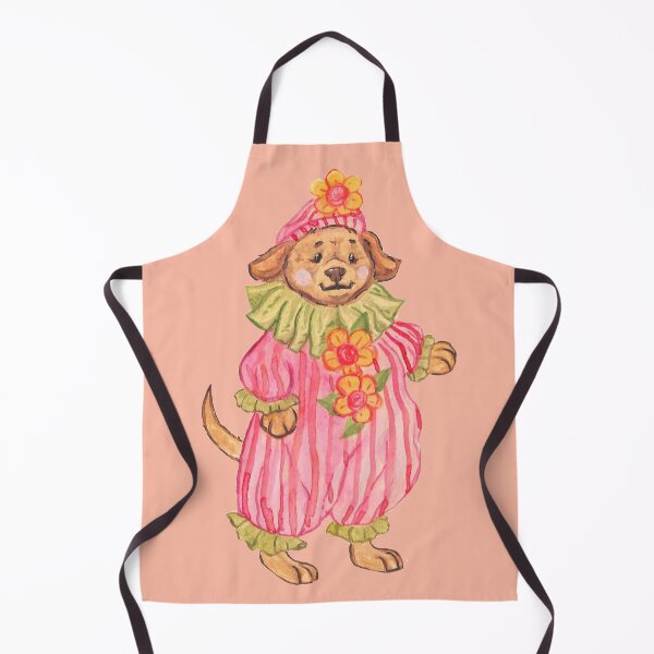 Item preview, cozy vinatge clown puppy flower themed designed and sold by captainringtail.