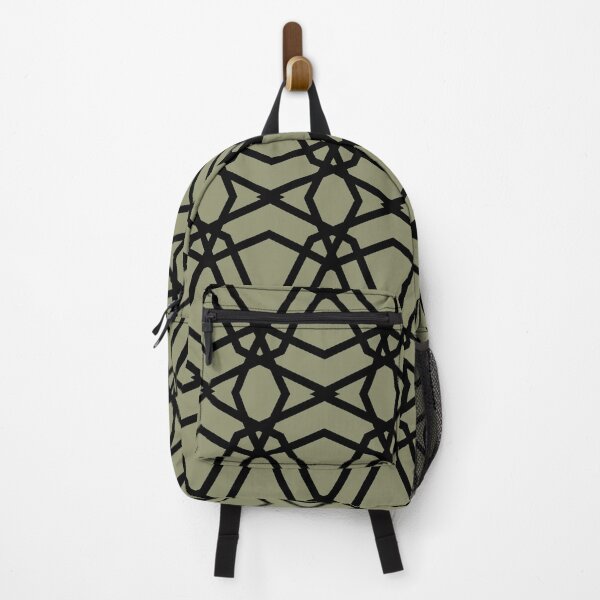 Item preview, Black and Green Line Geometric Pattern Pairs DE 2022 Trending Color Desert Sage DET505 designed and sold by ColorOfTheYears.