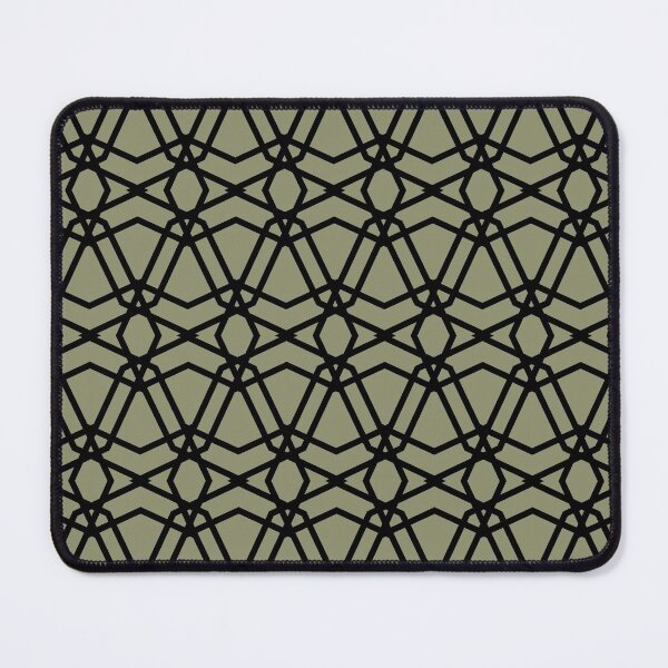 Item preview, Black and Green Line Geometric Pattern Pairs DE 2022 Trending Color Desert Sage DET505 designed and sold by ColorOfTheYears.