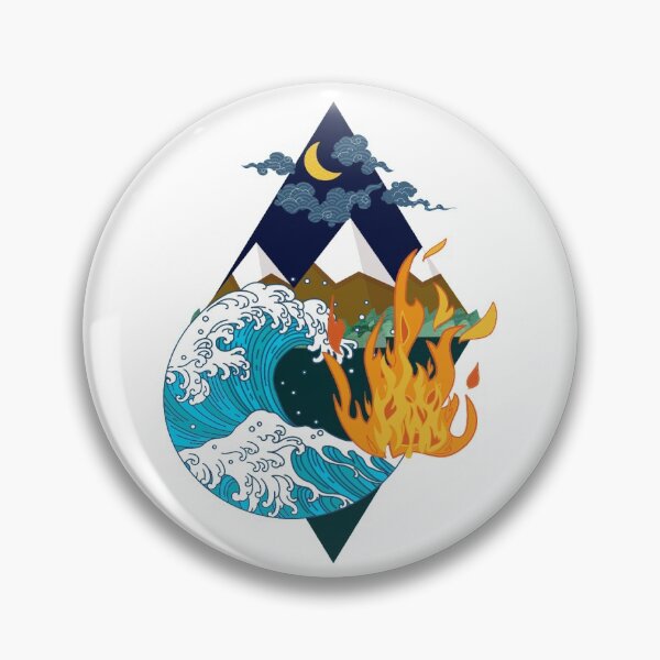 Item preview, Four Nature Element - Fire, Air, Earth, Water designed and sold by Avani01.