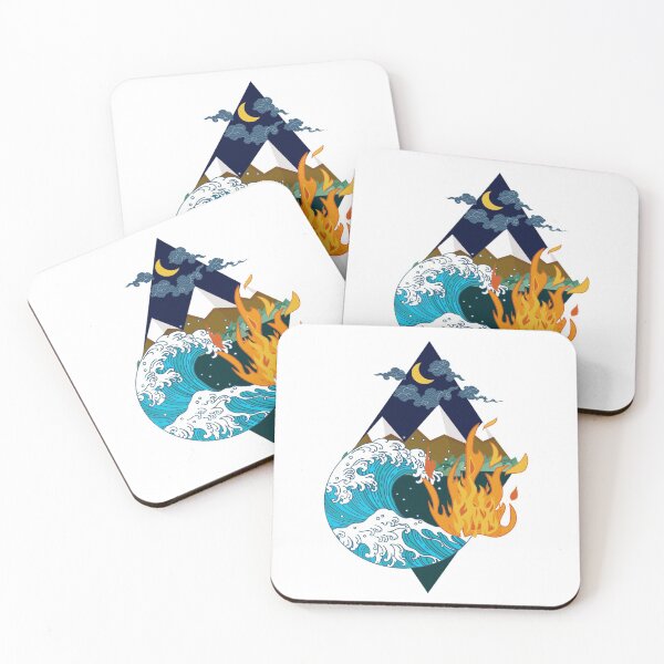Item preview, Four Nature Element - Fire, Air, Earth, Water designed and sold by Avani01.