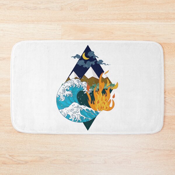 Item preview, Four Nature Element - Fire, Air, Earth, Water designed and sold by Avani01.
