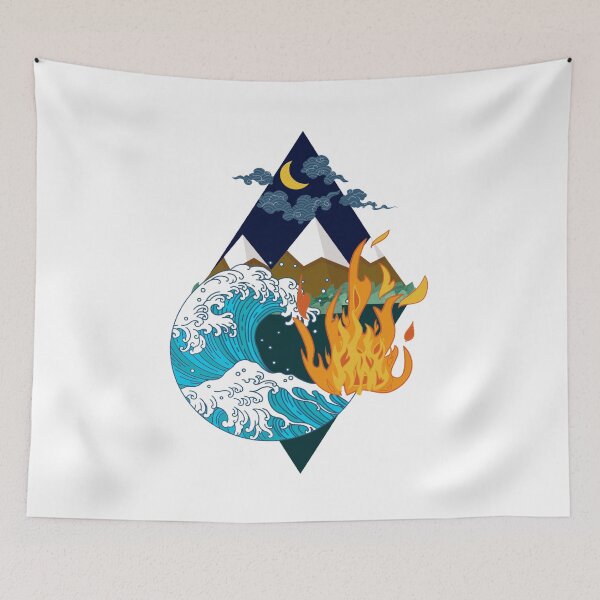 Item preview, Four Nature Element - Fire, Air, Earth, Water designed and sold by Avani01.