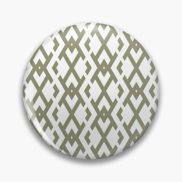 Item preview, Green and White Diamond Zig Zag Pattern Pairs DE 2022 Trending Color Desert Sage DET505 designed and sold by ColorOfTheYears.