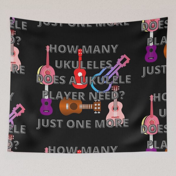 Item preview, How many ukuleles does a ukulele player need? designed and sold by Highhocreations.
