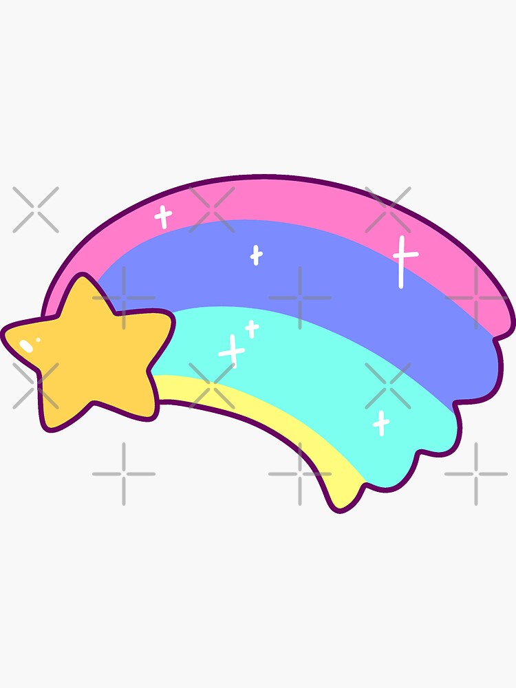 "Pastel Shooting Star" Sticker for Sale by SaradaBoru Redbubble