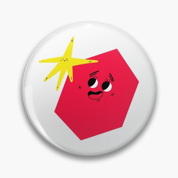 Item preview, Shapes in cartoon style: red rhombus and yellow star smile at each other designed and sold by LinaKarolina13.