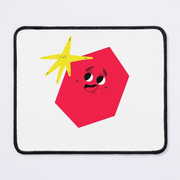 Item preview, Shapes in cartoon style: red rhombus and yellow star smile at each other designed and sold by LinaKarolina13.