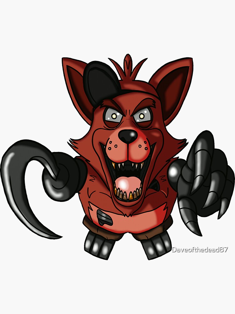 Five Nights at Freddy's Fnaf4 Nightmare Foxy - Fredbear - Sticker