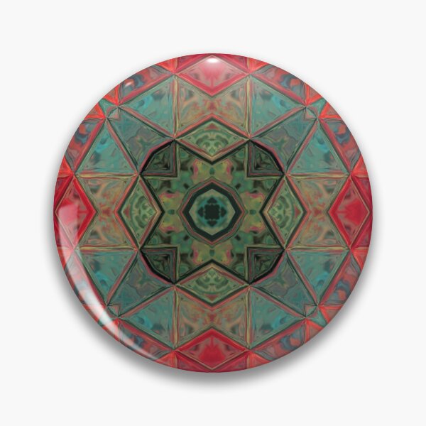 Item preview, Mosaic Kaleidoscope Square Blue Yellow and Orange designed and sold by WormholeOrbital.