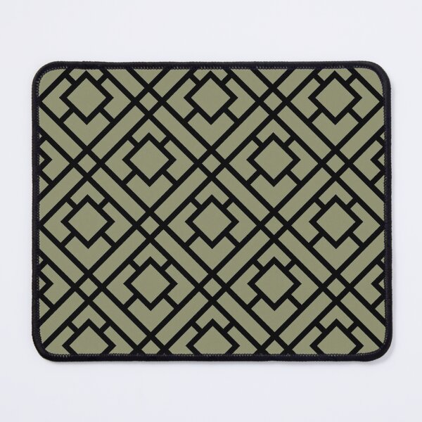 Item preview, Black and Green Tessellation Line Pattern 24 Pairs DE 2022 Trending Color Desert Sage DET505 designed and sold by ColorOfTheYears.