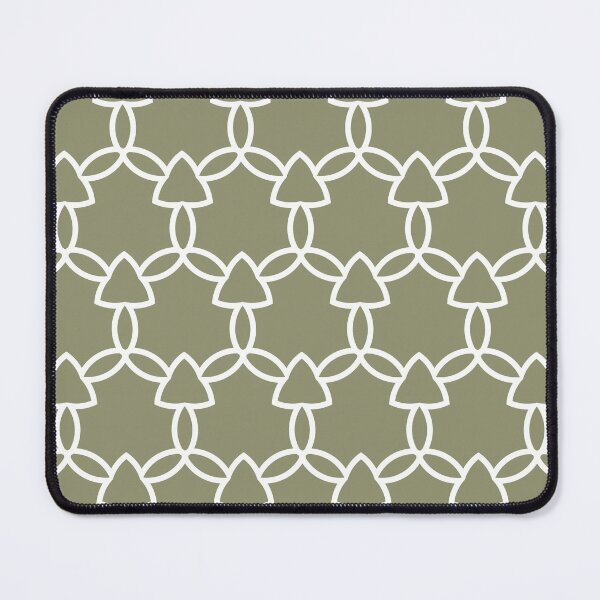 Item preview, Green and White Tessellation Line Pattern 29 Pairs DE 2022 Trending Color Desert Sage DET505 designed and sold by ColorOfTheYears.