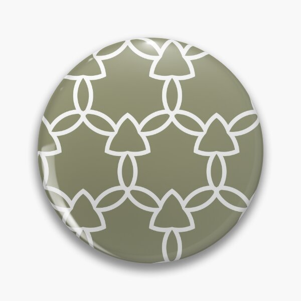 Item preview, Green and White Tessellation Line Pattern 29 Pairs DE 2022 Trending Color Desert Sage DET505 designed and sold by ColorOfTheYears.