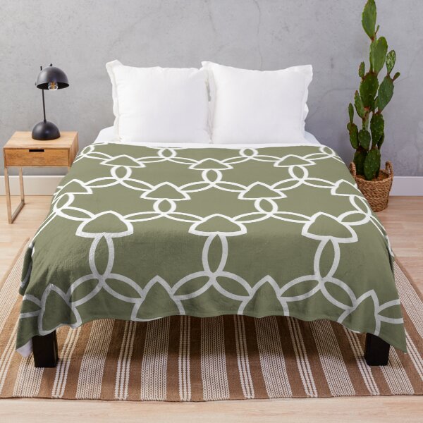 Item preview, Green and White Tessellation Line Pattern 29 Pairs DE 2022 Trending Color Desert Sage DET505 designed and sold by ColorOfTheYears.