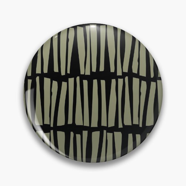 Item preview, Black and Green Vertical Dash Stripe Line Pattern Pairs DE 2022 Trending Color Desert Sage DET505 designed and sold by ColorOfTheYears.