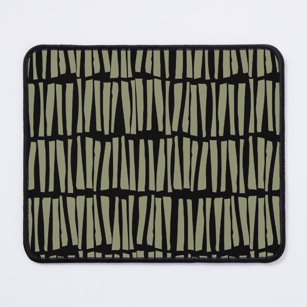 Item preview, Black and Green Vertical Dash Stripe Line Pattern Pairs DE 2022 Trending Color Desert Sage DET505 designed and sold by ColorOfTheYears.