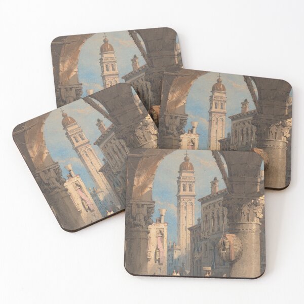 Item preview, Samuel Prout  San Giorgio dei Greci, Seen from an Arcade, 1824/1829 European town designed and sold by bonumagit.