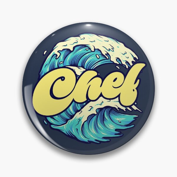 Item preview, Chef - Blue Ocean Wave designed and sold by Chubuter.