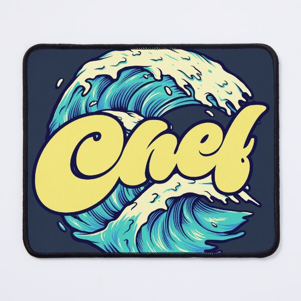 Item preview, Chef - Blue Ocean Wave designed and sold by Chubuter.