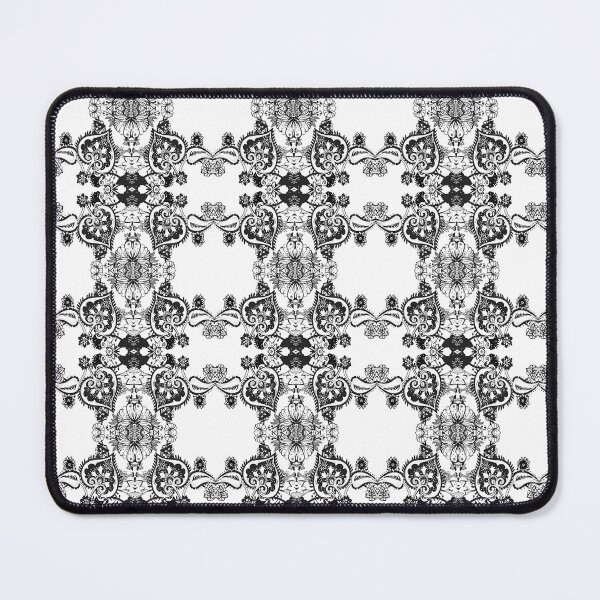 Item preview, Abstract Black And White Ornamental Pattern designed and sold by DeevaValli.