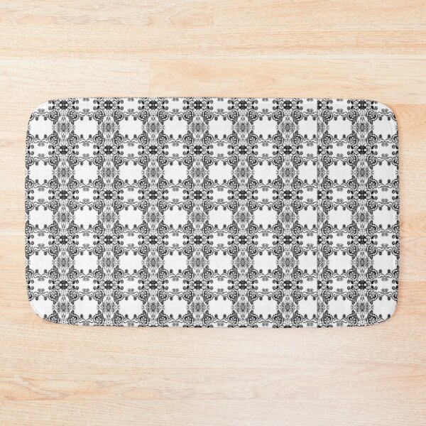 Item preview, Abstract Black And White Ornamental Pattern designed and sold by DeevaValli.