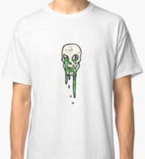 spooky skull symbol cartoon Classic T-Shirt