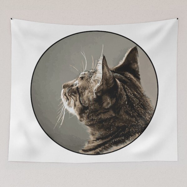 Item preview, cat looking up designed and sold by srcocotero.