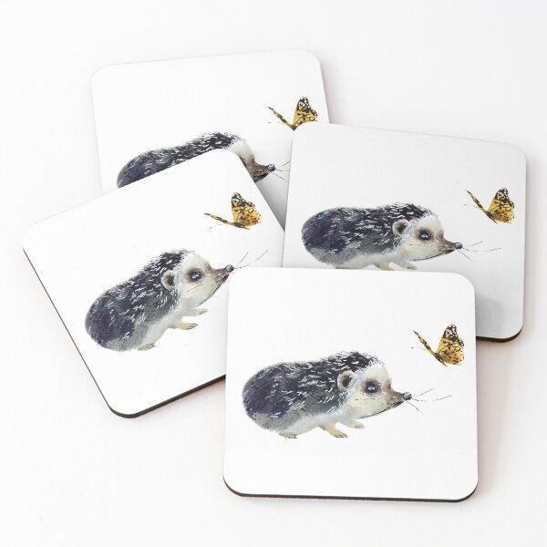 Item preview, Hedgehog-watercolor portrait animals designed and sold by Hartics.