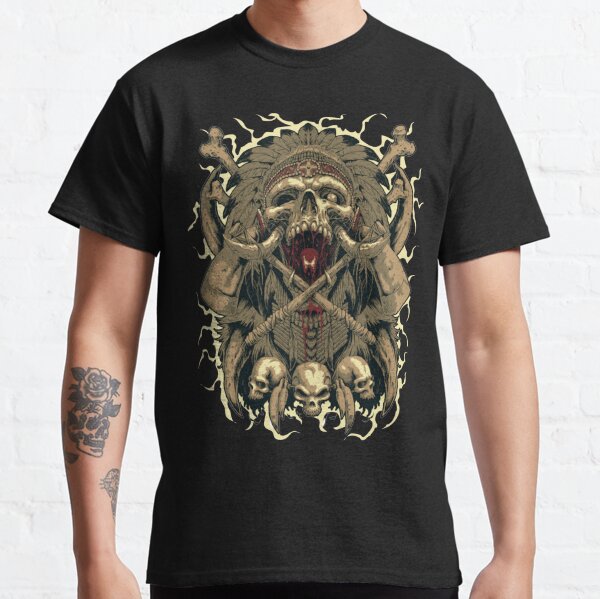 bearded vikings skull Classic T-Shirt