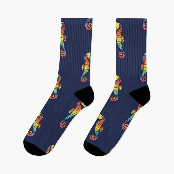 Item preview, Valentines Day Seahorses Rainbow Multi-Colors designed and sold by QuestingPixel.