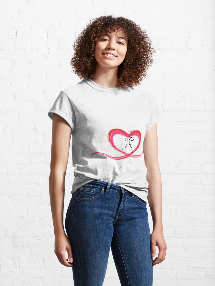 Alternate view of Romantic Charming Design for Loving Singles and Couples Classic T-Shirt