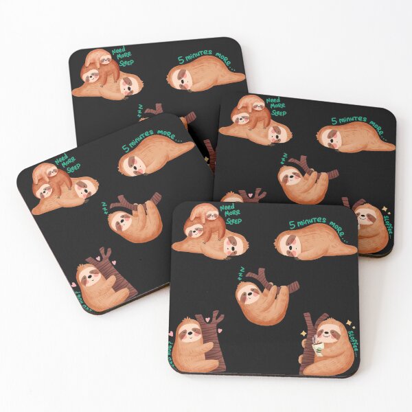 Item preview, sloth sticker pack - sloth designed and sold by art-and-sticker.
