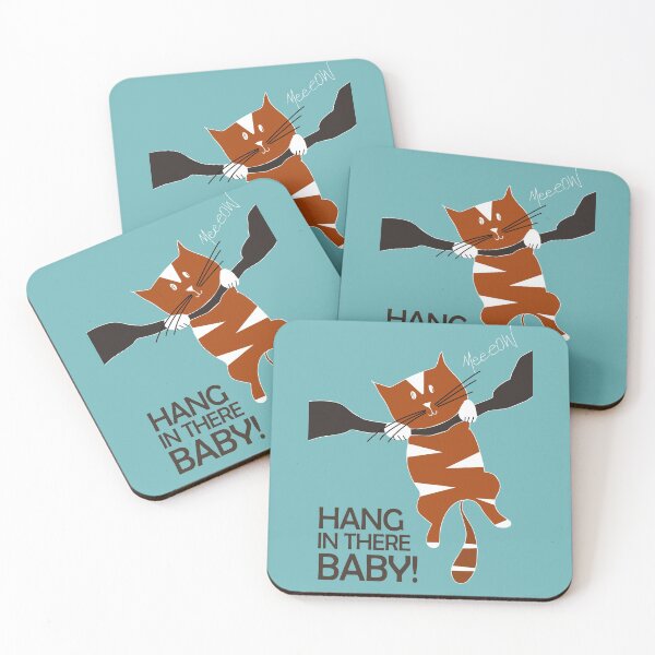 Item preview, Hang in there Baby! Orange cute funny kitty cat for pets lovers designed and sold by cinemadnesshirt.