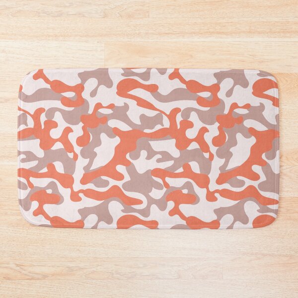 Item preview, Pastel peach camouflage seamless pattern. designed and sold by NineJuly.