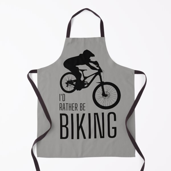 Item preview, I'd rather be biking. MTB. Mountain biker. Downhill. Black designed and sold by JellyBeenzz.
